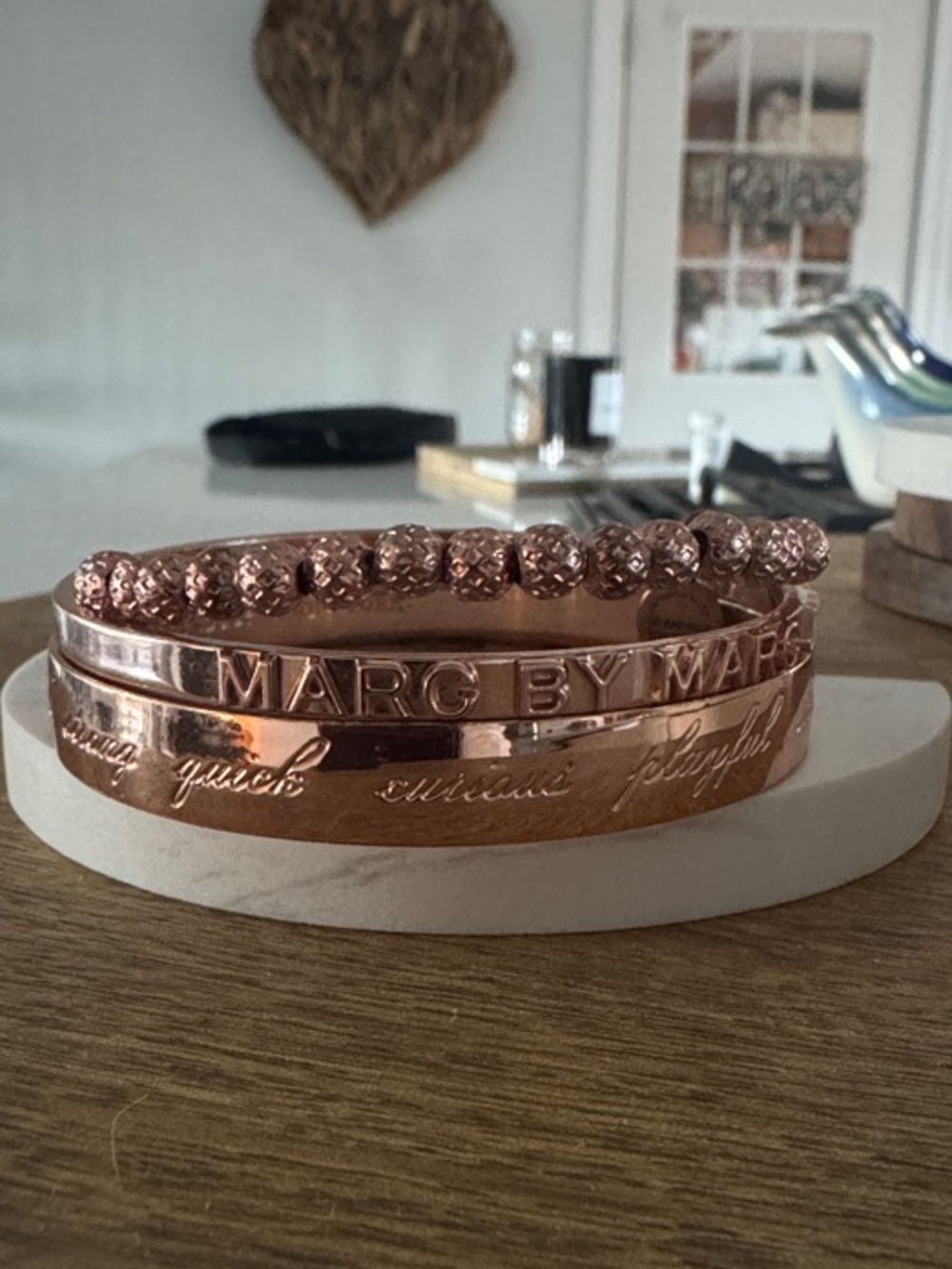 Marc by Marc Jacobs Rose Gold-Tone Bracelet &Kate Spade combo